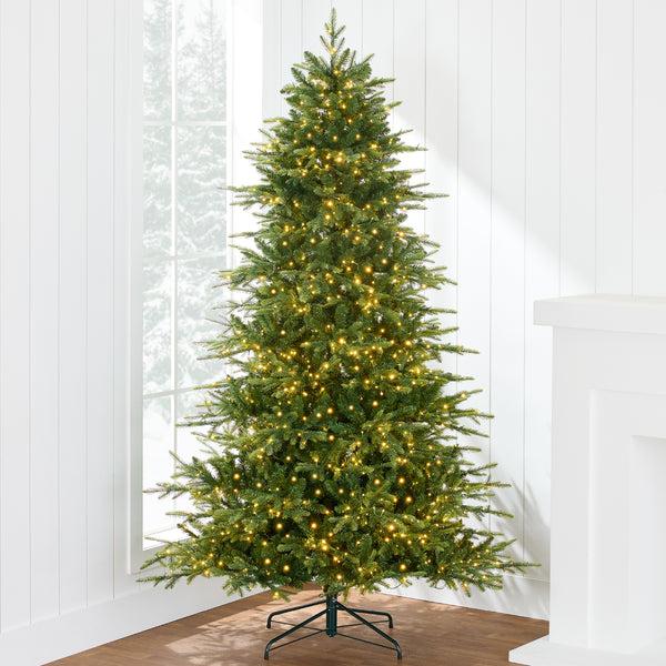 best choice Pre-Lit Artificial Full Aspen Christmas Tree w/ 2-in-1 Twinkling Micro LEDs