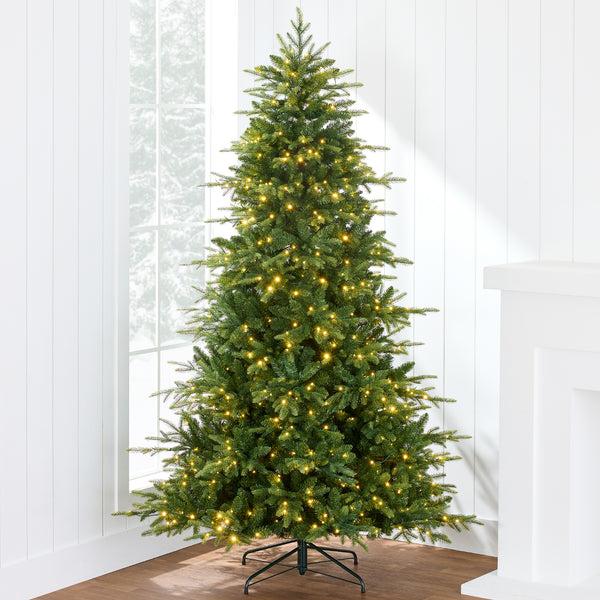 best choice Pre-Lit Artificial Full Aspen Christmas Tree w/ 2-in-1 Micro LED Lights