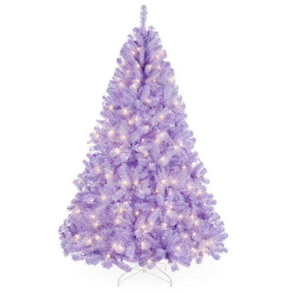best choice Pre-Lit Artificial Lavender Christmas Tree w/ Incandescent Lights