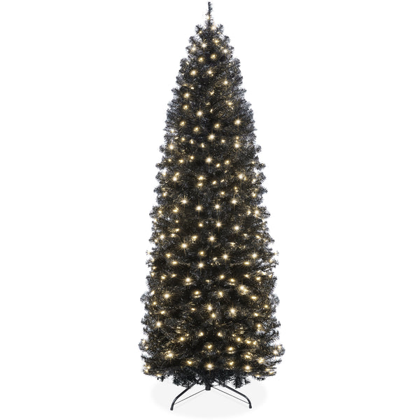 best choice Pre-Lit Black Artificial Pencil Holiday Tree
