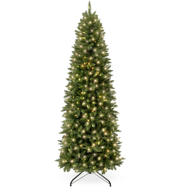 best choice Prelit Spruce Pencil Christmas Tree w/ Incandescent Lights