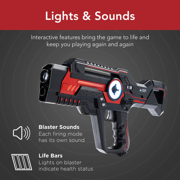 Best Choice Set Of 4 Infrared Laser Tag Blasters W/ 4 Game Modes Lights & Sounds