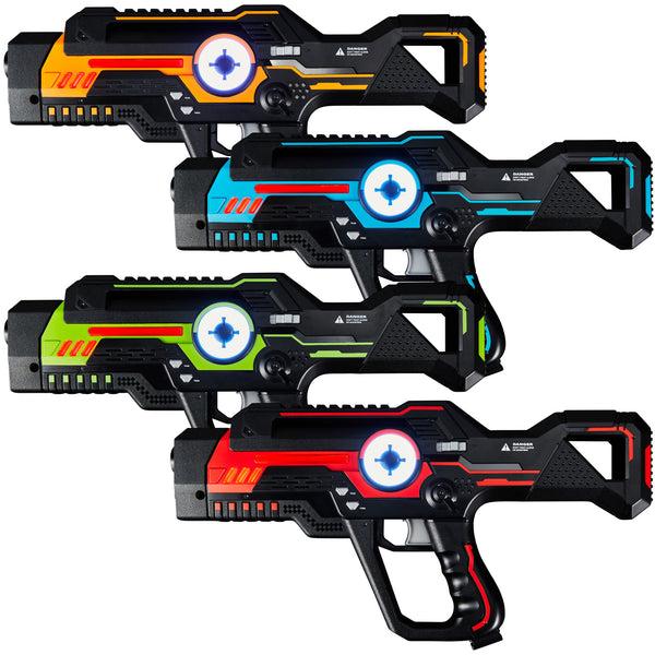 best choice Set of 4 Infrared Laser Tag Blasters w/ 4 Game Modes Lights & Sounds