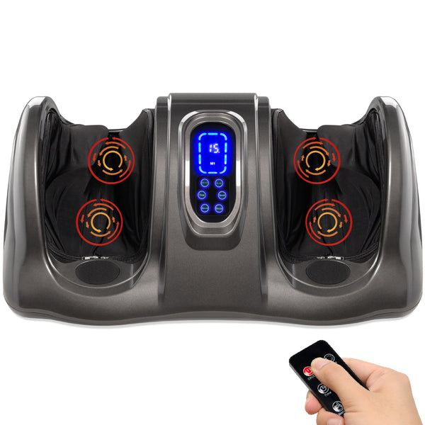 best choice Therapeutic Foot Massager w/ High Intensity Rollers Remote 3 Modes
