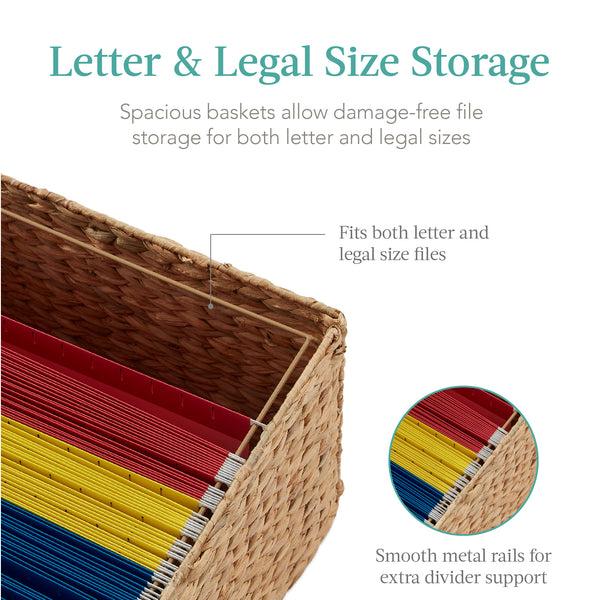 Best Choice Vertical Rolling File Cabinet W/ Rubberwood Frame Locking Caster Wheels