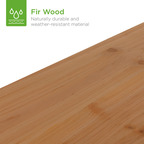 Best Choice Wooden Raised Garden Bed Planter For Garden Lawn Yard - 8x2ft