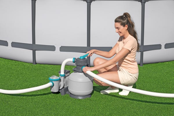 Bestway Bestway 2 200 Gal. Above Ground Pool Sand Filter Pump