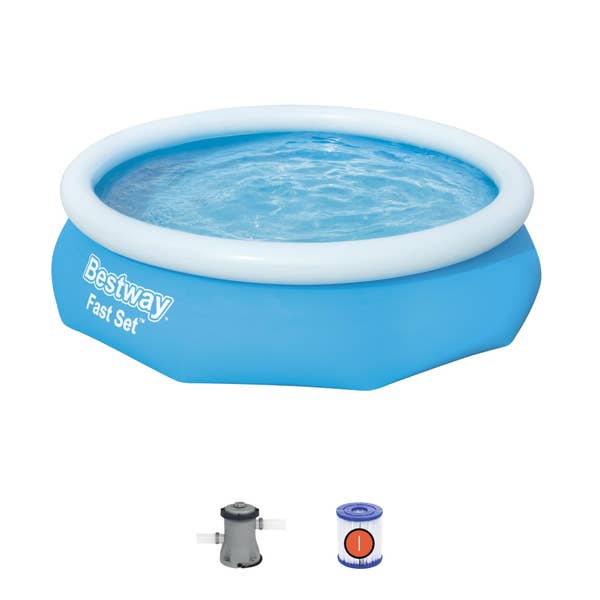 Bestway Bestway Fast Set 10’ X 30” Round Inflatable Pool Set
