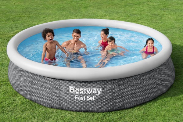 Bestway Bestway Fast Set 12’ X 30” Round Inflatable Pool Set