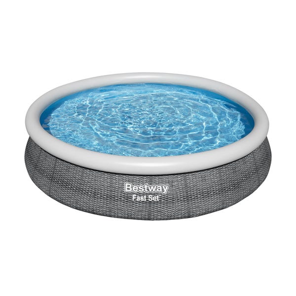 bestway Bestway Fast Set 12’ x 30” Round Inflatable Pool Set