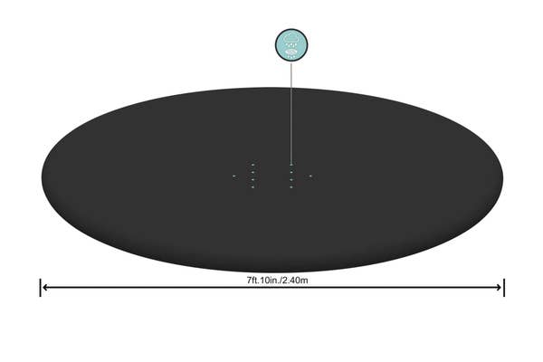 bestway Bestway Fast Set Round Pool Cover for 8' Inflatable Ring Above Ground Pools
