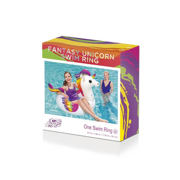 Bestway H2OGO Fantasy Unicorn Swim Tube 47" X 36"