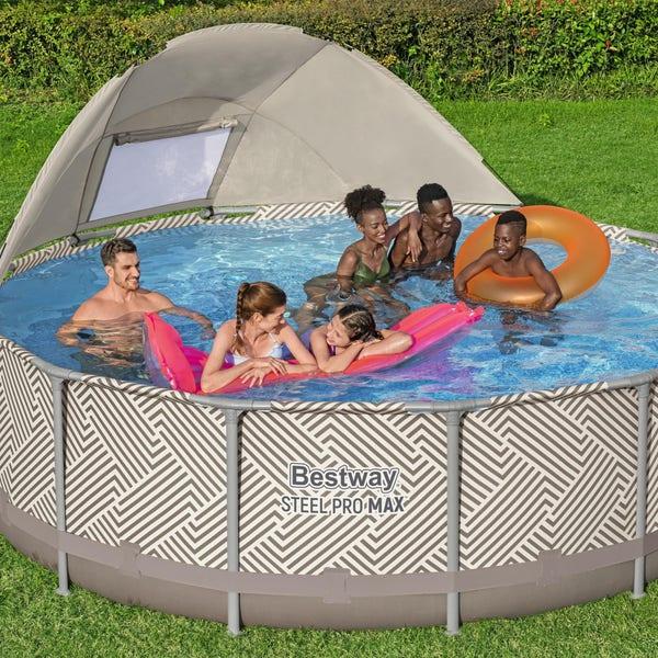 bestway Bestway Steel Pro MAX 13' X 42" Round Above Ground Pool Set With Canopy