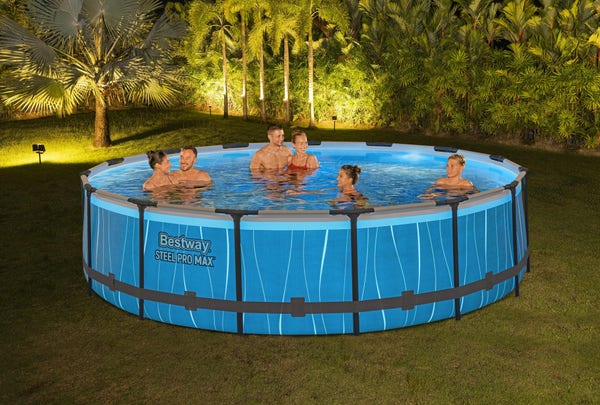Bestway Bestway Steel Pro MAX 15' X 42" Round Above Ground Pool Set With LED Light