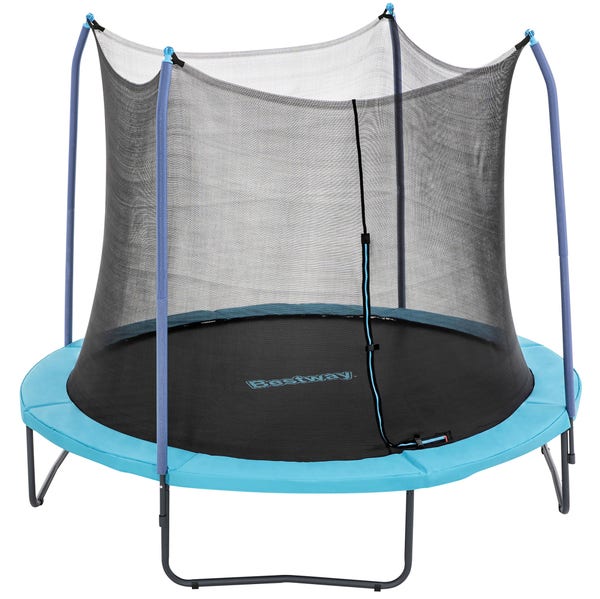 bestway Bestway Xtreme Air 10 ft Outdoor Trampoline for Kids & Adults No-Gap Enclosure Foam-Padded Poles
