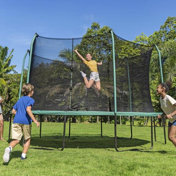Bestway Bestway Xtreme Air 14FT Outdoor Trampoline No-Gap Enclosure Anti-Rust Steel Fast Setup