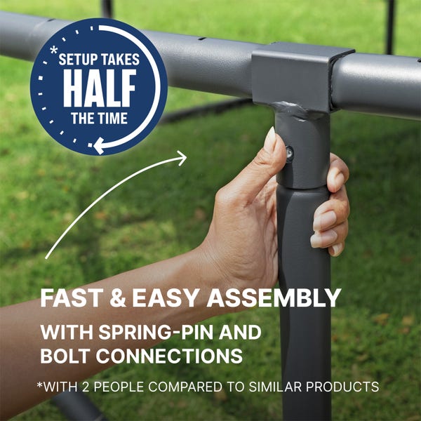 Bestway Bestway Xtreme Air 14FT Outdoor Trampoline No-Gap Enclosure Anti-Rust Steel Fast Setup