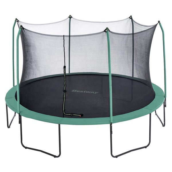 bestway Bestway Xtreme Air 14FT Outdoor Trampoline No-Gap Enclosure Anti-Rust Steel Fast Setup
