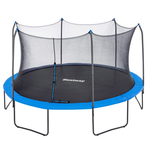 bestway Bestway Xtreme Air 15 ft Outdoor Trampoline for Kids & Adults No-Gap Enclosure Foam-Padded Poles