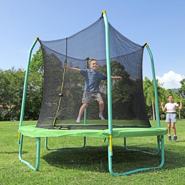 Bestway Bestway Xtreme Air 8FT Outdoor Trampoline No-Gap Enclosure Anti-Rust Steel Fast Setup