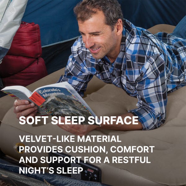 Bestway Coleman QuickBed Elite Extra-High Twin Air Mattress With Built-In 4D Pump