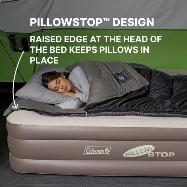 Bestway Coleman SupportRest 18" Queen Double-High Air Mattress With 120V Rechargeable Pump