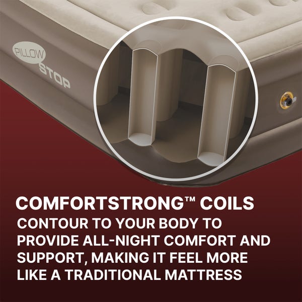 Bestway Coleman SupportRest 18" Twin Double-High Air Mattress With 120V Rechargeable Pump