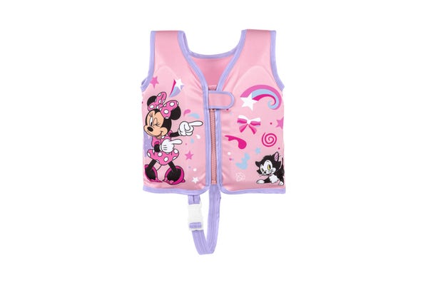 bestway Disney Junior Minnie Mouse Pink Fabric Child Swim Vest Small to Medium