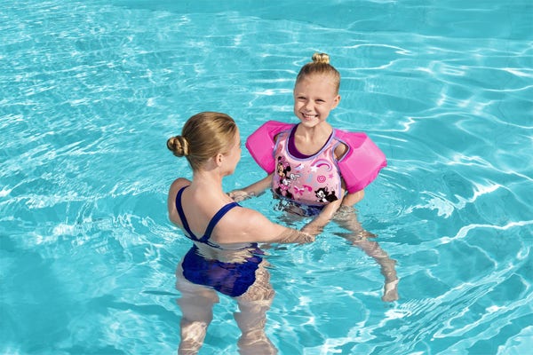 Bestway Disney Junior Minnie Mouse Pink Swim Training Vest With Armbands