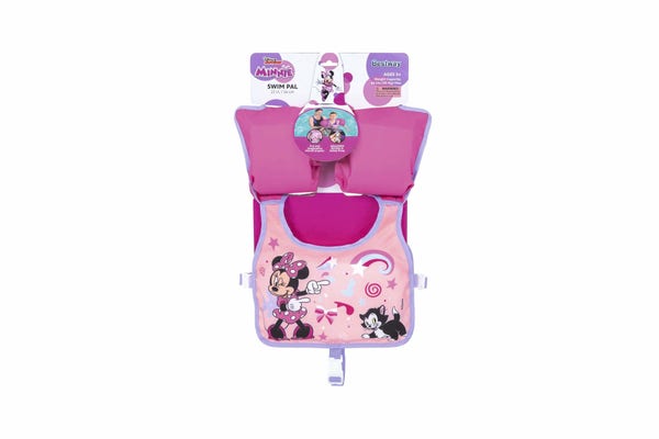 Bestway Disney Junior Minnie Mouse Pink Swim Training Vest With Armbands