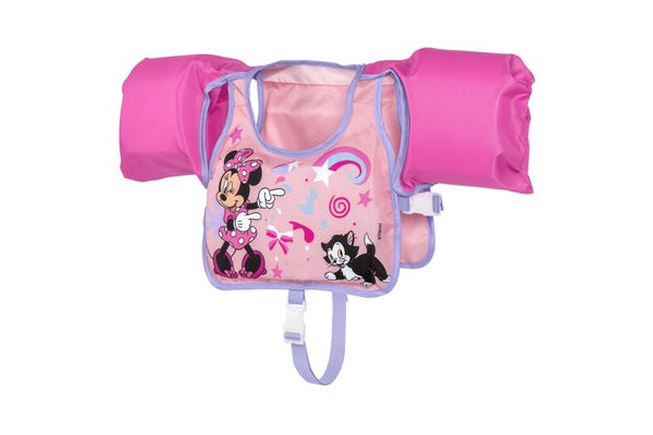 bestway Disney Junior Minnie Mouse Pink Swim Training Vest with Armbands bestway Disney Junior Minnie Mouse Pink Swim Training Vest with Armbands