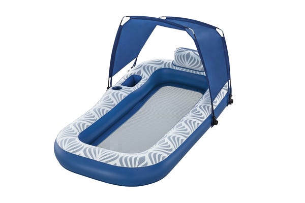 bestway H2OGO Comfort Plush Shaded Pool Lounge Float