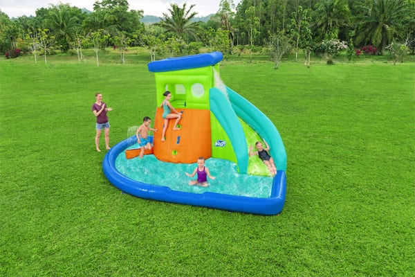Bestway H2OGO HydroHangout Kids Inflatable Mega Water Park 14'8"