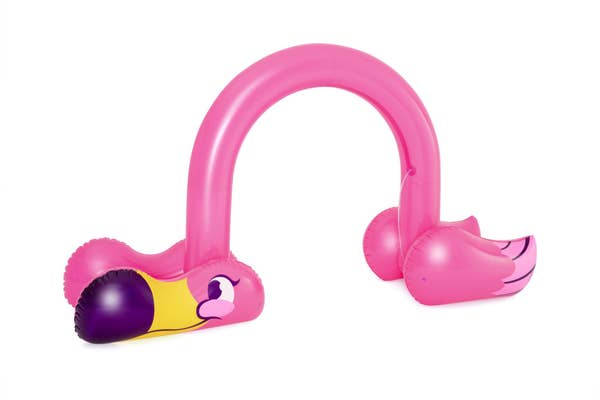 bestway H2OGO Jumbo Pink Flamingo Inflatable Child Stationary Sprinkler Arch