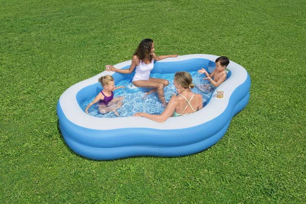 Bestway H2OGO Splashview 8' Inflatable Family Pool With See-Through Window
