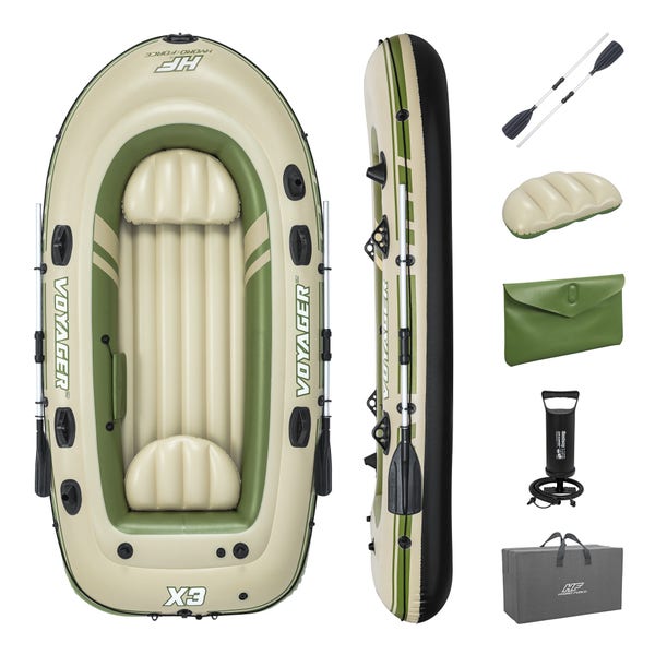 bestway Hydro-Force Voyager X3 Inflatable Raft Set 9'8" bestway Hydro-Force Voyager X3 Inflatable Raft Set 9'8"