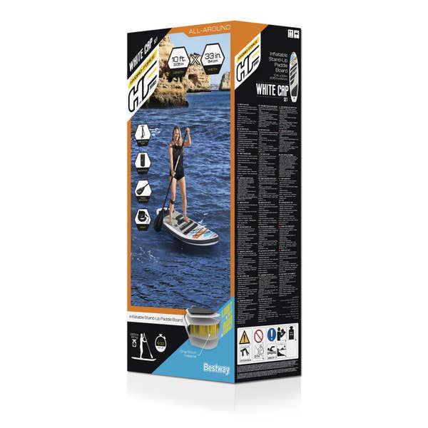Bestway Hydro-Force White Cap Inflatable Stand-Up Paddle Board Set 10 Ft