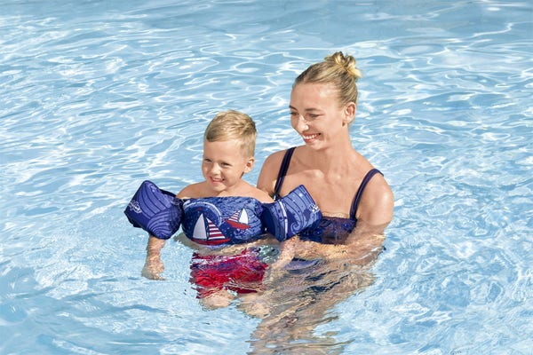 Bestway Puddle Jumper Deluxe Fabric Kids Swim Vest With Armbands