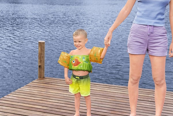 Bestway Puddle Jumper Fabric Kids Deluxe Swim Vest With Armbands