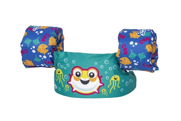 bestway Puddle Jumper Fabric Kids Deluxe Swim Vest with Armbands