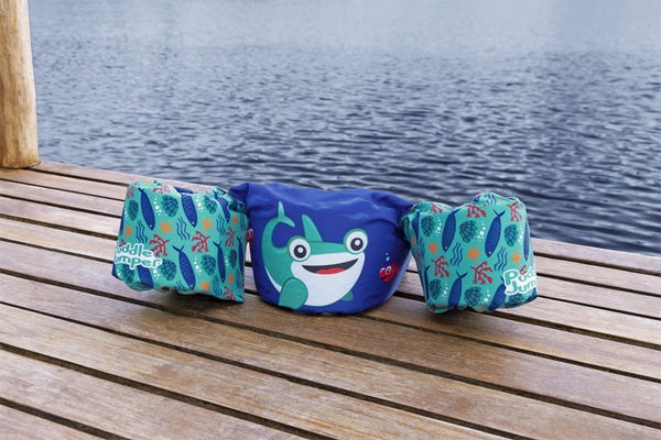 Bestway Puddle Jumper Fabric Kids Deluxe Swim Vest With Armbands