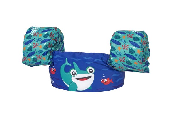 bestway Puddle Jumper Fabric Kids Deluxe Swim Vest with Armbands
