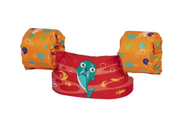 bestway Puddle Jumper Fabric Kids Deluxe Swim Vest with Armbands