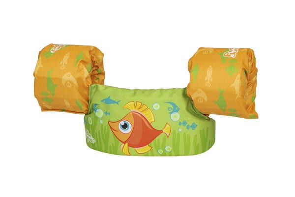 bestway Puddle Jumper Fabric Kids Deluxe Swim Vest with Armbands