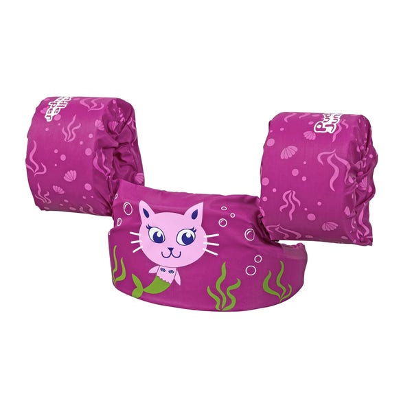 bestway Puddle Jumper Purple Fabric Kids Deluxe Swim Vest with Armbands