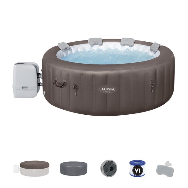 Bestway SaluSpa Dominica EnergySense Smart HydroJet Inflatable Hot Tub With App Control 4-6 Person
