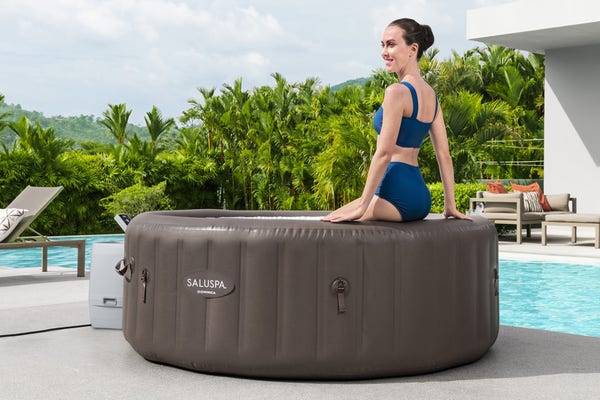 Bestway SaluSpa Dominica EnergySense Smart HydroJet Inflatable Hot Tub With App Control 4-6 Person