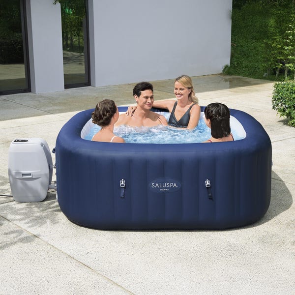 Bestway SaluSpa Hawaii EnergySense Smart AirJet Inflatable Hot Tub Spa 4-6 Person