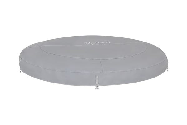 bestway SaluSpa St. Lucia AirJet Hot Tub Top Leatheroid Cover Replacement Gray