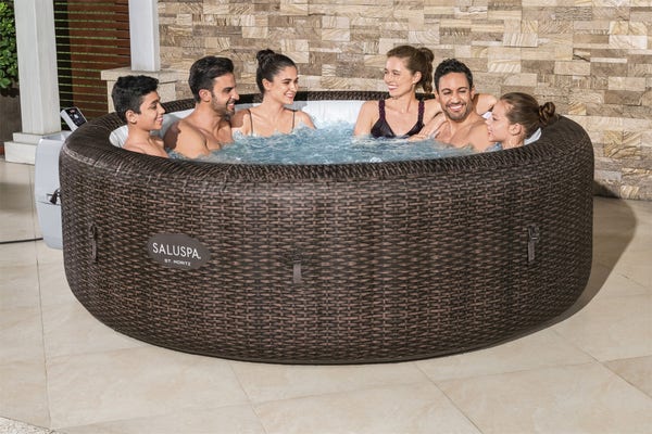 bestway SaluSpa St. Moritz EnergySense Smart Signature AirJet Inflatable Hot Tub with App-Control 5-7 person